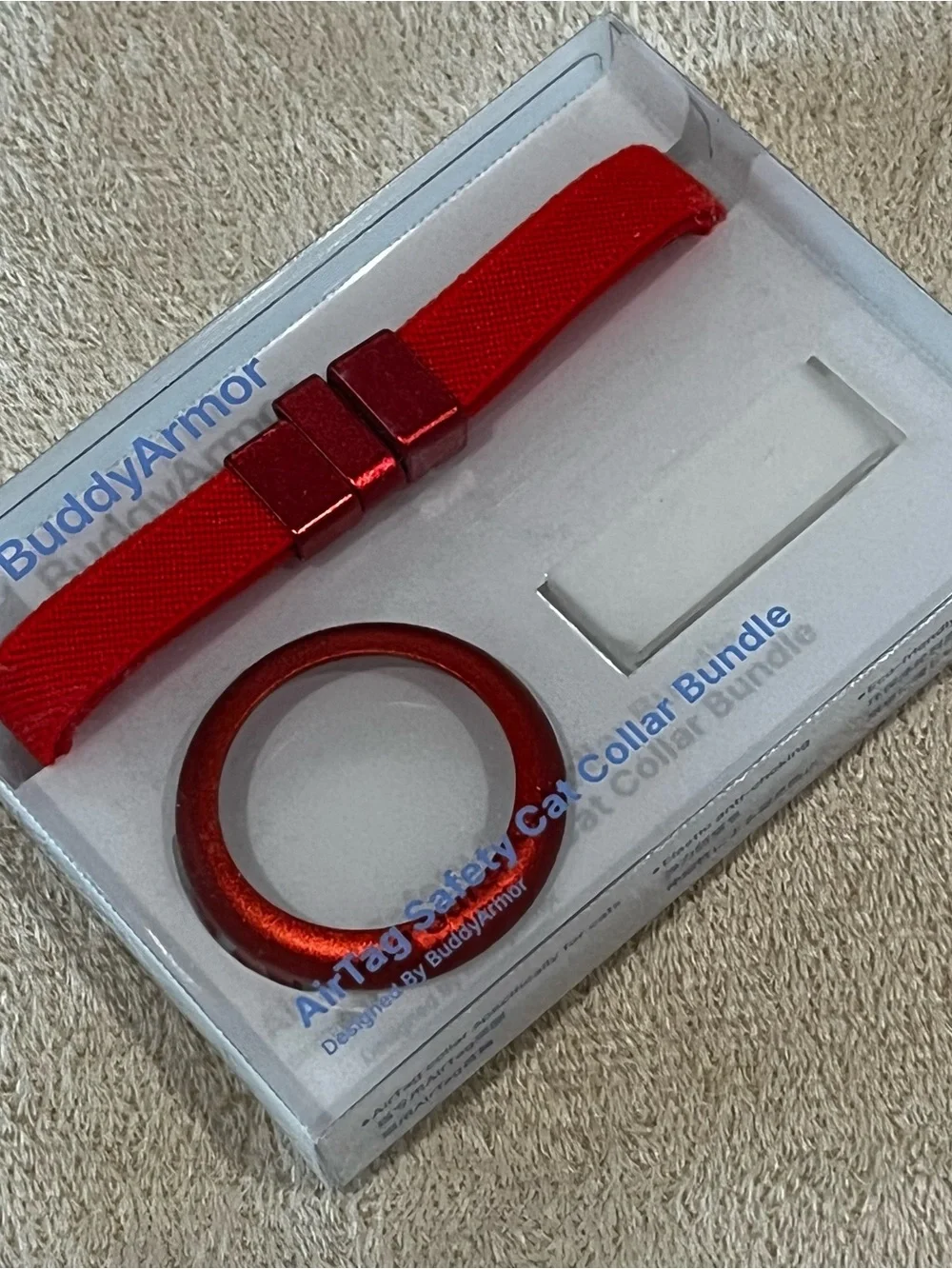 Cat Airtag Collar, Non Breakaway Elastic Airtag Collar Lightweight, small